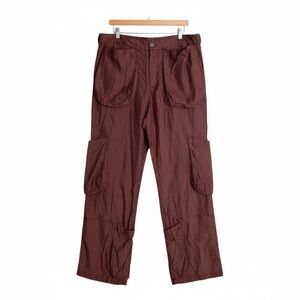 Edward Cuming Pocket Collage Cargo Trousers | Size 4 (Fits L-XL) | Brown